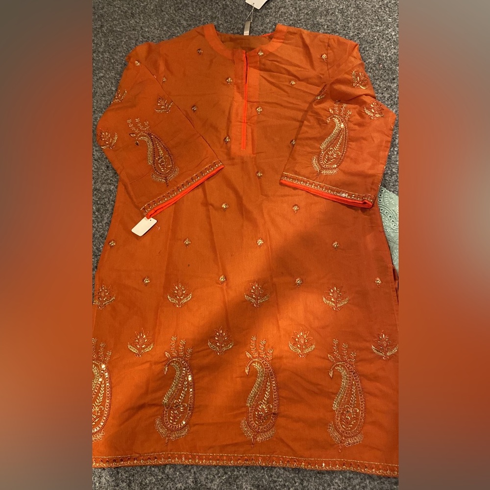 Original Ethnic Top with golden embroidery, very elegant